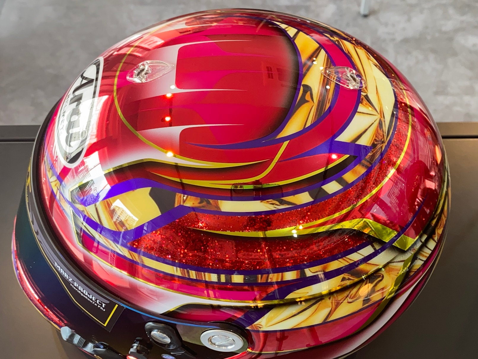 Arai GP-6S size L HPT-075 オリジナルペイントヘルメット 【価格はお問合せ】 | ヘルメットペイント東京公式販売サイト